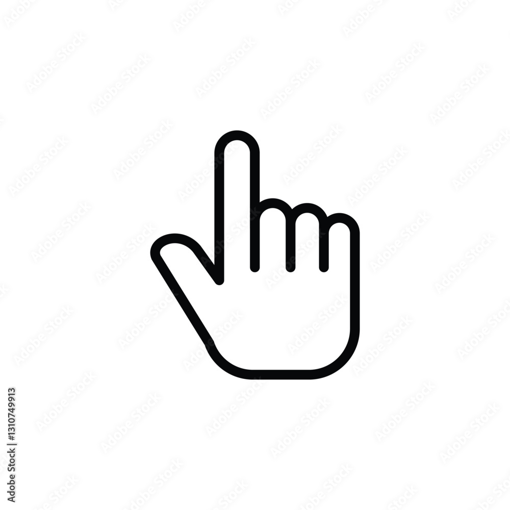 hand clicks icon. pointer icon vectors hand clicks icon. pointer icon vectors