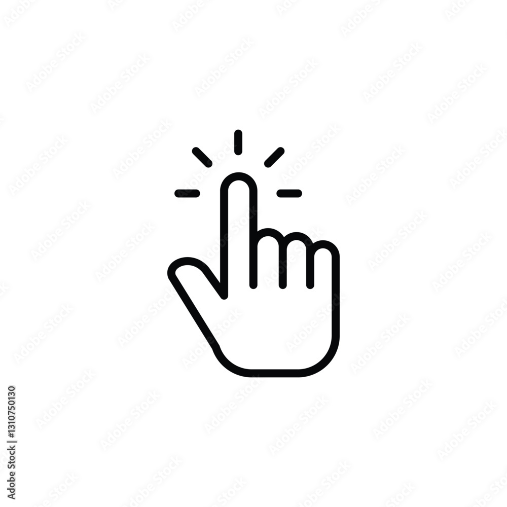 hand clicks icon. pointer icon vectors hand clicks icon. pointer icon vectors