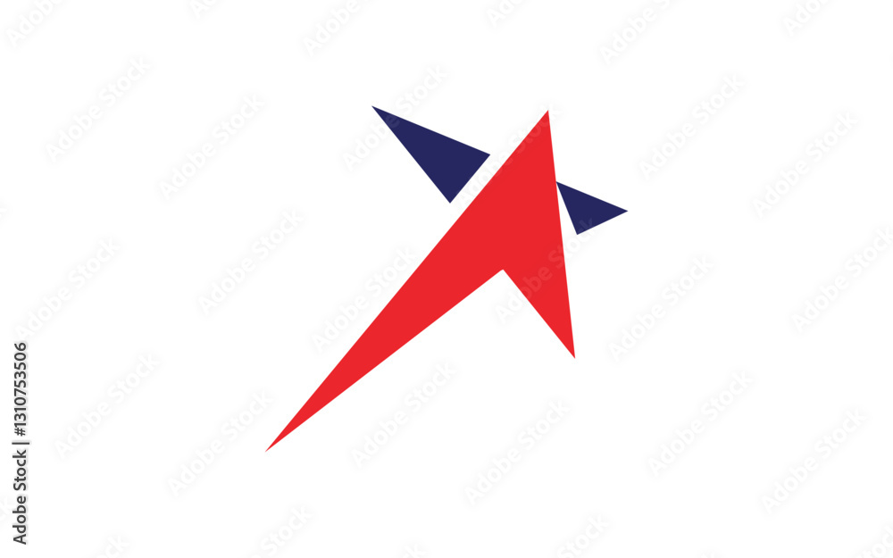 Star Logo Concept Blast speed Illustration Star Logo Concept Blast speed Illustration
