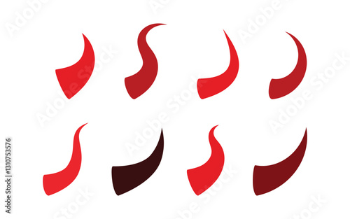 Devil Horns Vector icon illustration design template