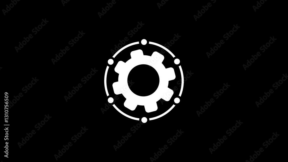 framework icon A linear animated icon of curriculum development.