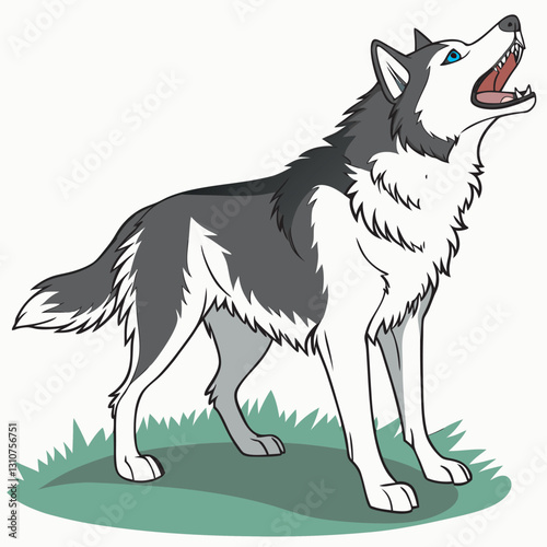 Siberian Husky Dog Vector