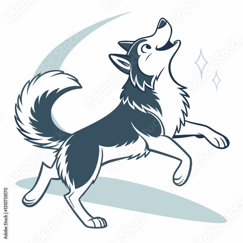 Siberian Husky Dog Vector