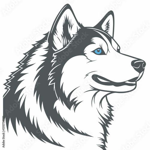 Siberian Husky Dog Vector