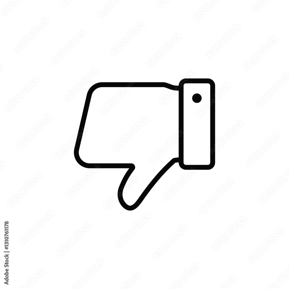 thumbs down icon. dislike icon vector thumbs down icon. dislike icon vector