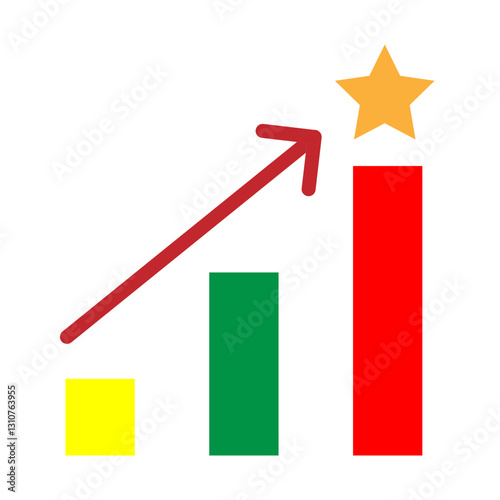 Success Arrow Vector Flat Icon Design