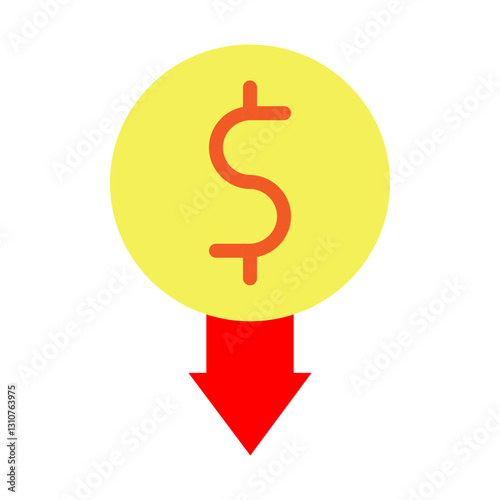 Low Demand Vector Flat Icon Design