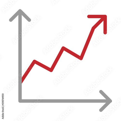 Growth Spike Vector Flat Icon Design