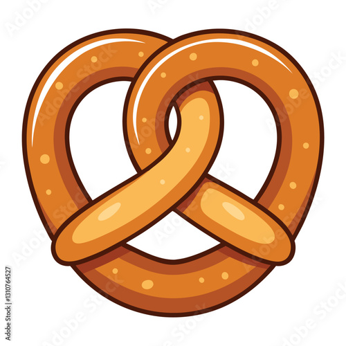 Illustration of pretzels isolated on white background.