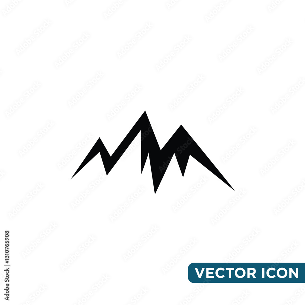Simple Mountain Icon Design Template Simple Mountain Icon Design Template
