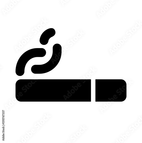smoking area glyph icon style