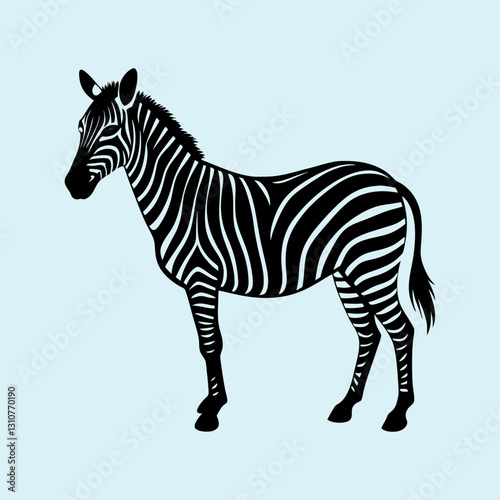 Zebra Silhouette vector