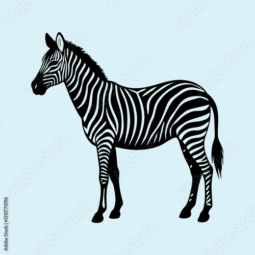 Zebra Silhouette vector