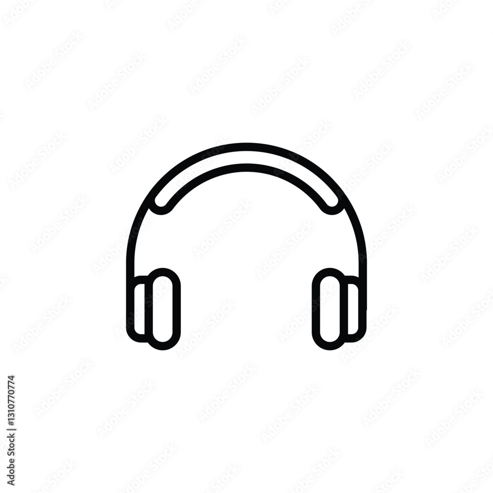 headphone icon vector. Customer support Vector illustration headphone icon vector. Customer support Vector illustration