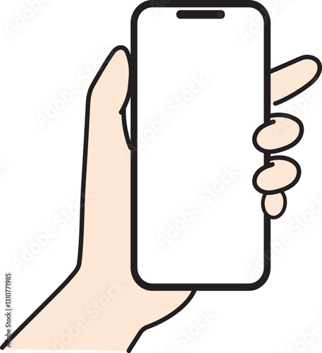スマホを持つ手