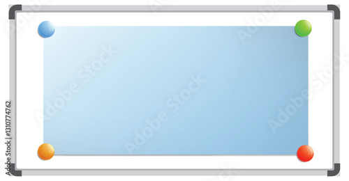 Colorful Magnetic Whiteboard Illustration
