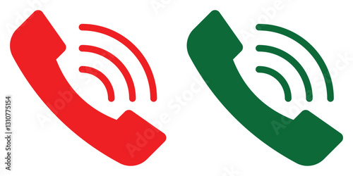 Accept call and decline button. Contact Icon,Call Button. Phone call icons. Telephone symbol. 