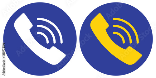 Call icon and phone icon. Answer decline phone call symbol. Communication Icon. Vector illustrator. 