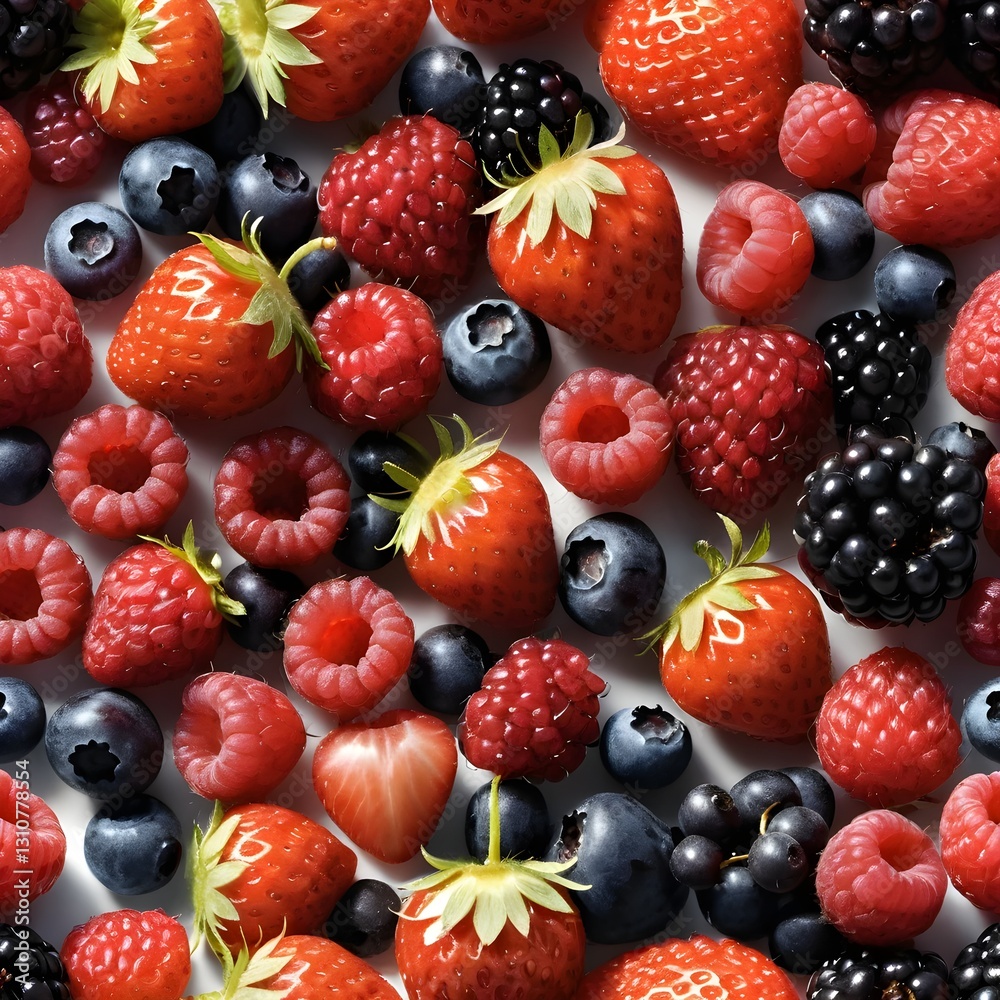 Obraz premium Fresh Summer Berries Background