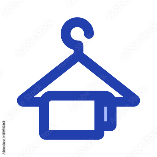 laundry blue icon style