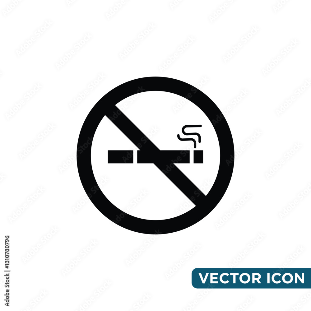 Minimalist No Smoking Icon Design Template Minimalist No Smoking Icon Design Template