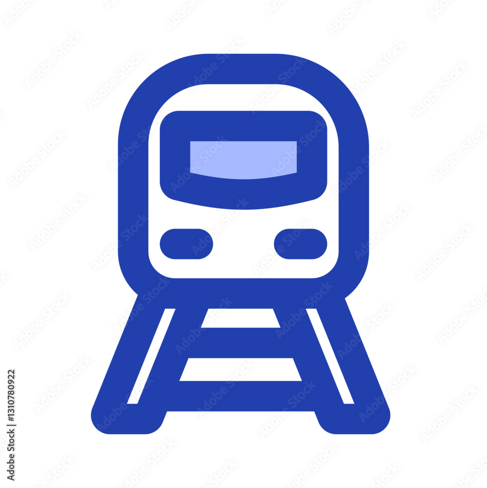 train station blue icon style train station blue icon style