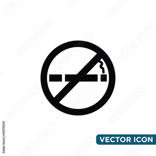 Free Download Minimalist No Smoking Icon Design Template  - GFXLoad