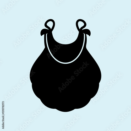 Bib Silhouette vector