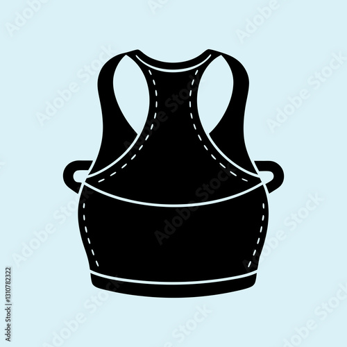Bib Silhouette vector