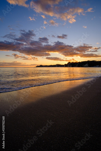 海と夕日