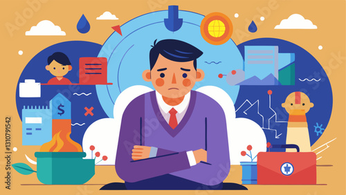These descriptions can be visualized in a variety of styles emphasizing emotions associated with unemployment and job insecurity.