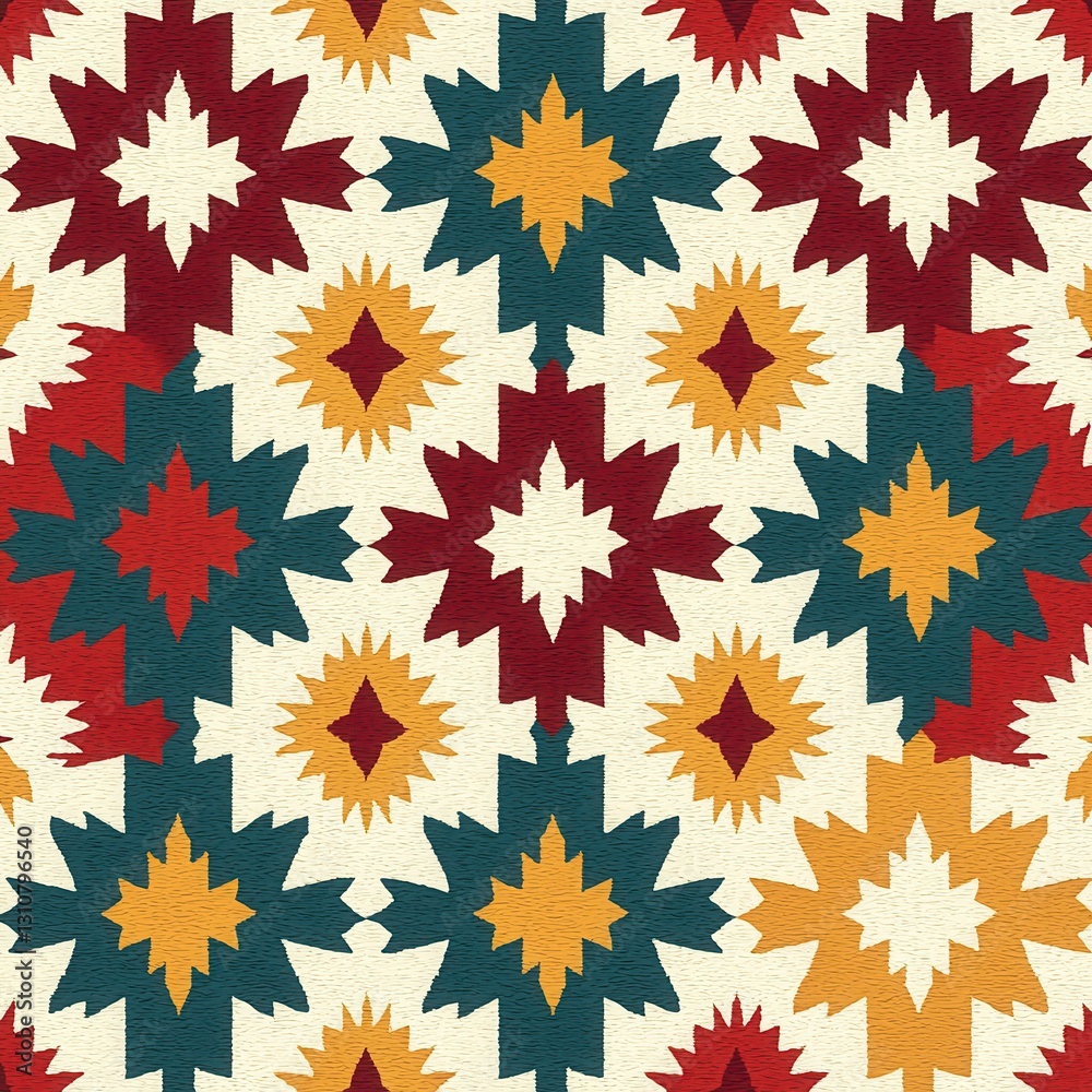 Bold and Vibrant Peruvian Handwoven Textile Pattern Design Bold and Vibrant Peruvian Handwoven Textile Pattern Design