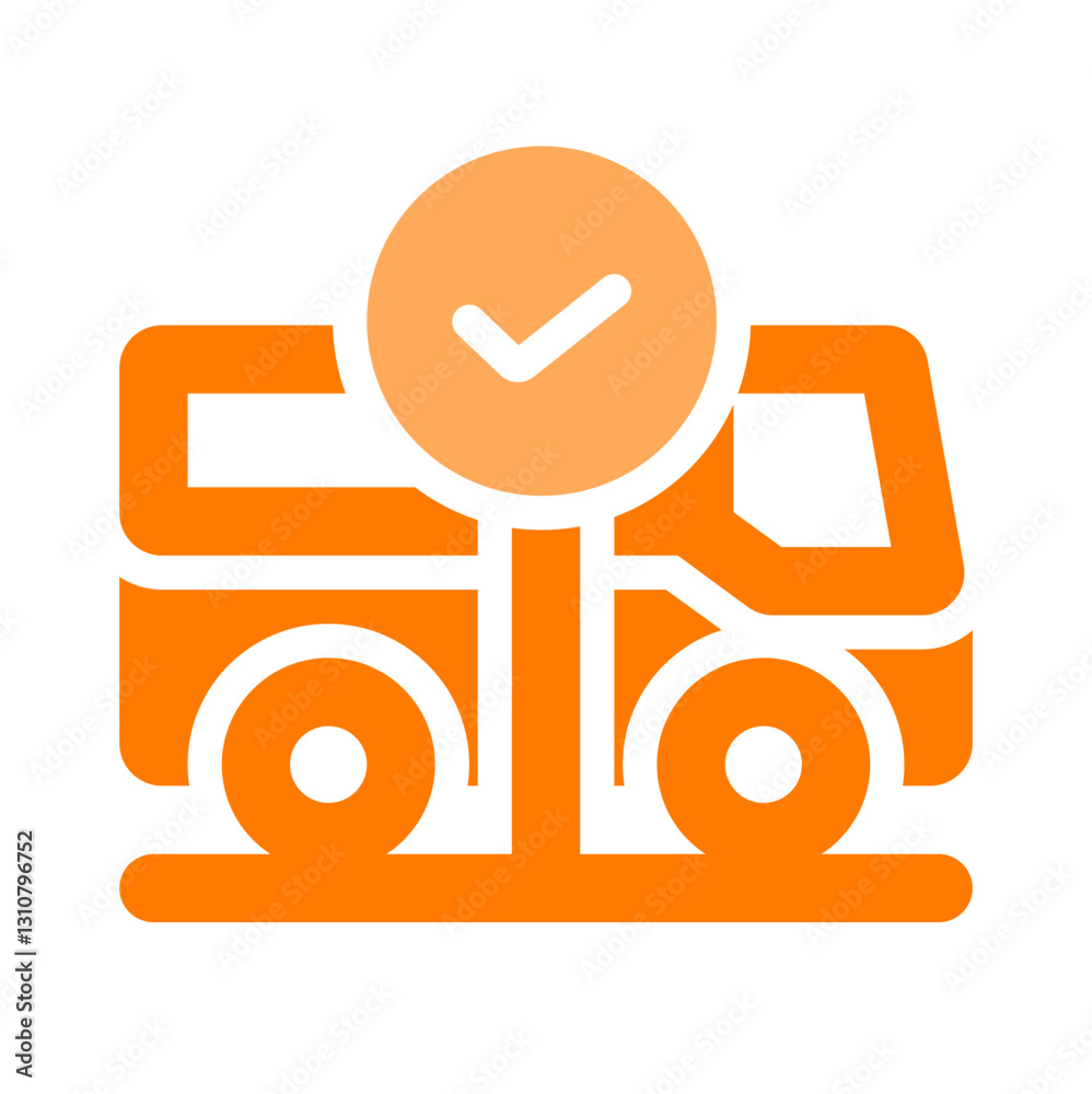bus stop dualtone icon style bus stop dualtone icon style