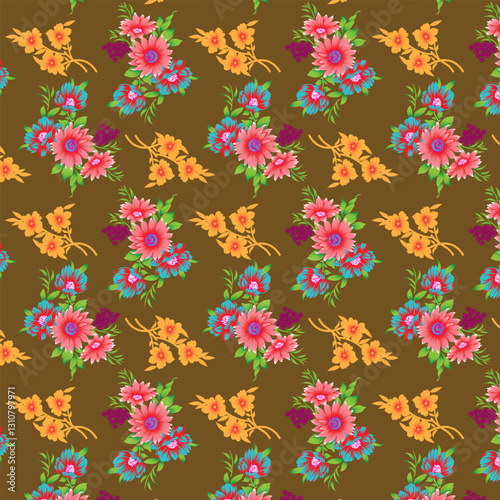 PrintIt's a unique digital Traditional Geometric Ethnic border, floral leaves baroque pattern and Mughal art elements, Abstract texture motif, and vintage Ornament artwork combination for textile prin