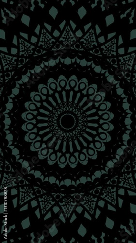 Intricate mandala patterns motion loop. Royal and vintage background. For backdrop, animation, cover.
