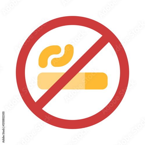 no smoking flat icon style