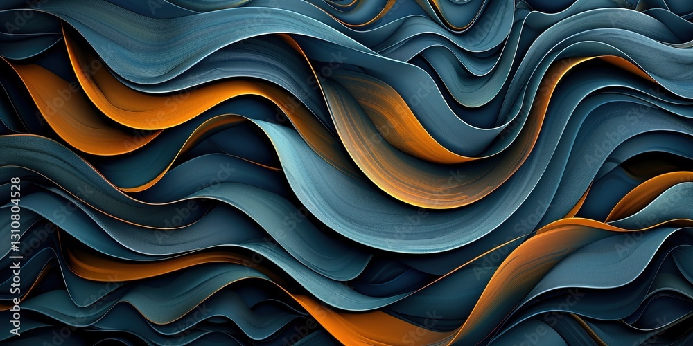 Fototapeta premium abstract background of blue waves