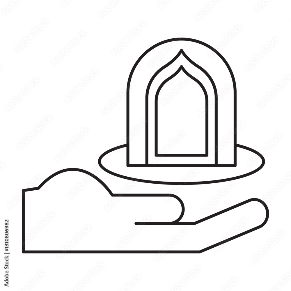 Fototapeta premium islamic prayer mosque