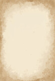 Vintage beige parchment paper with aged border