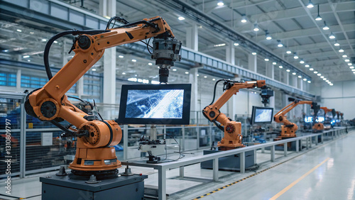Factory Robots and Augmented Reality Analytics
