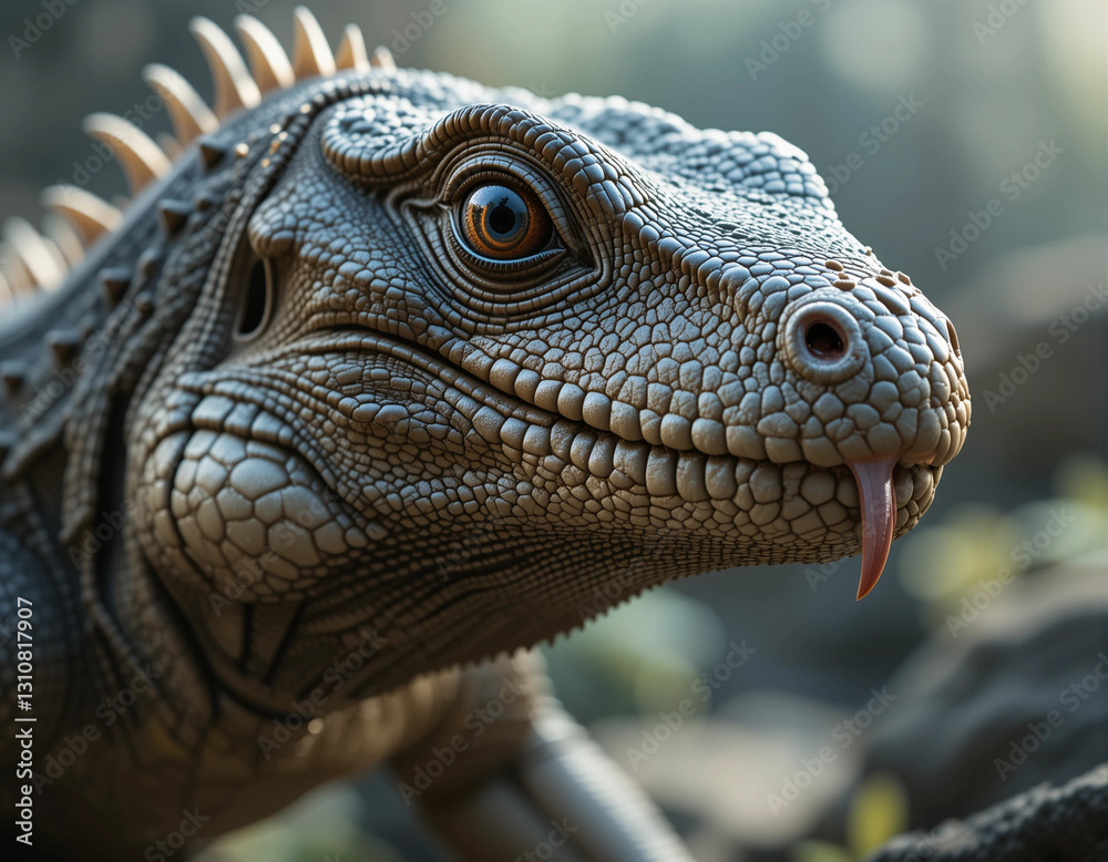 Fototapeta premium Fearsome Majesty: The Powerful Komodo Dragon