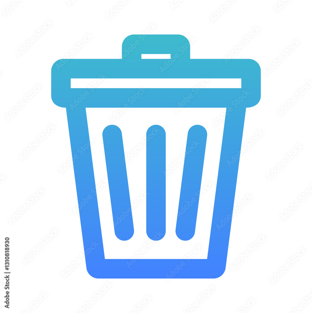 trash outline gradient icon style trash outline gradient icon style