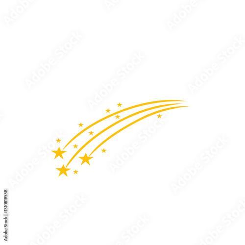 shooting star vector illustration