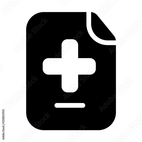 medical resume glyph style