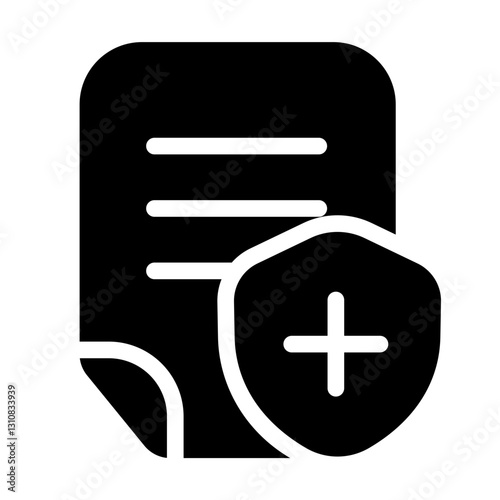 medical paper glyph style