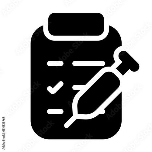 medical test glyph style