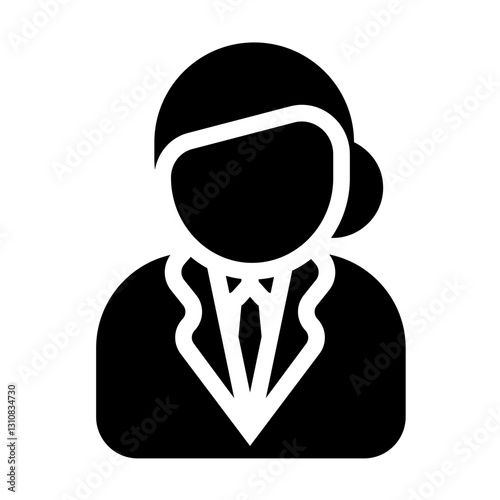 women recruiter glyph style