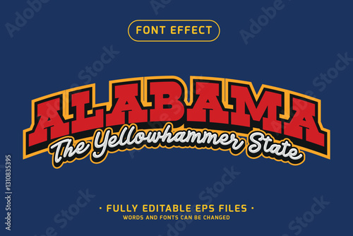 Bold Vintage Sports Text Effect
