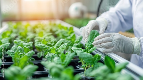 Innovative cultivation of genetically modified plants in a high-tech greenhouse environment