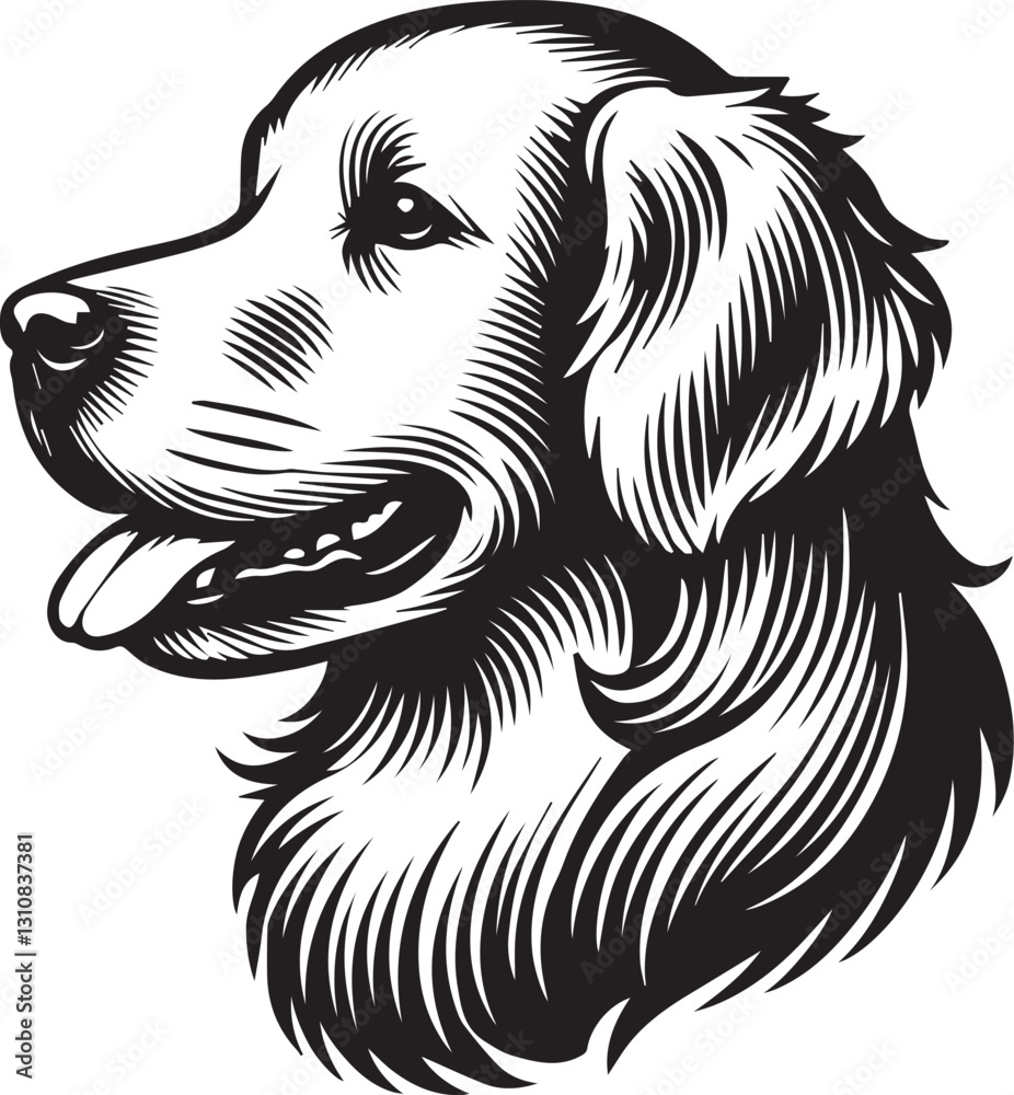 custom made wallpaper toronto digitalblack vector illustration of a dog head vector, dog head silhouette vector, dog head vector icon, dog head silhouette vector black and white